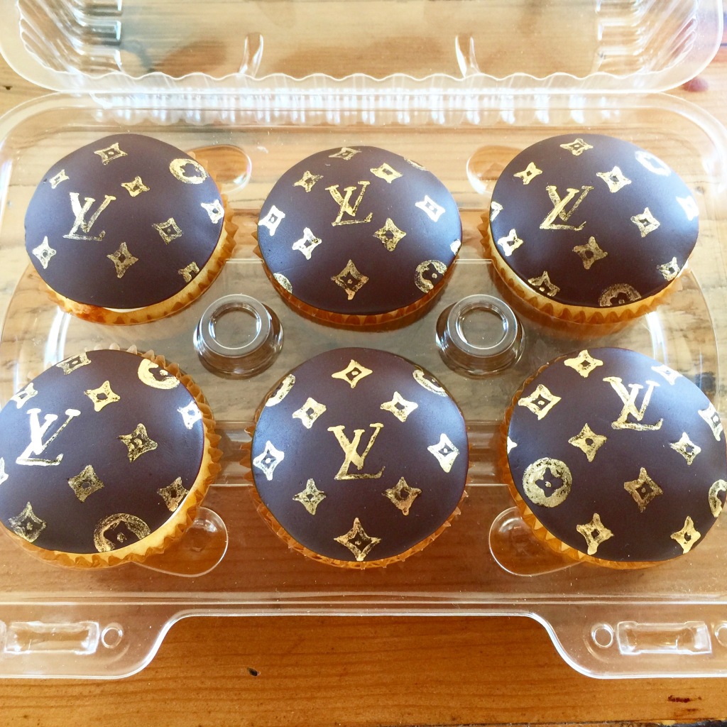 Louis Vuitton Cupcake Toppers 